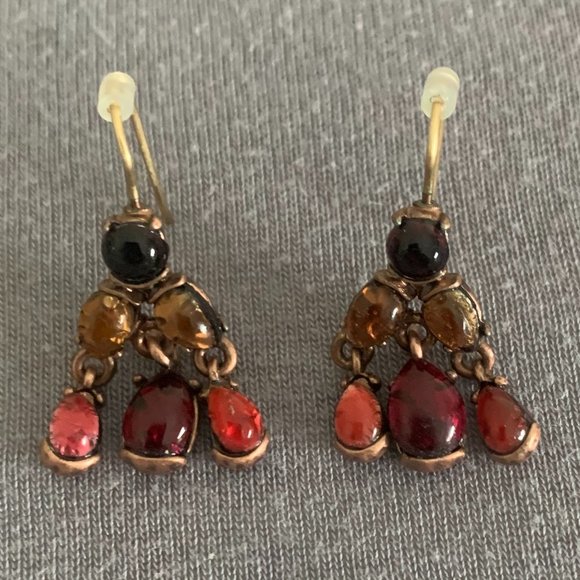 2/$25 Red/Gold Beaded Necklace and Earring set - Picture 8 of 10